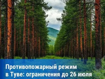 Особый противопожарный режим в Туве продлён до 26 июля
