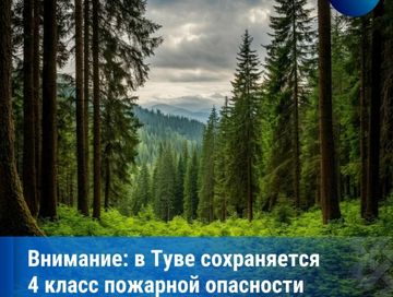 В Туве сохраняется высокая пожарная опасность
