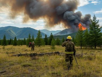 Особый противопожарный режим введен в четырех районах Тувы