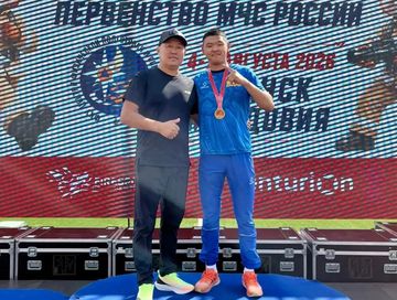 Спортсмен Айдаан Ховалыг выступает на чемпионате мира в составе сборной России