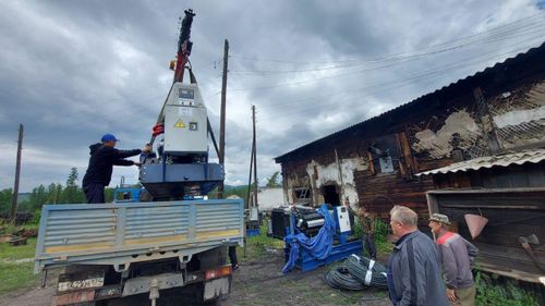 В Тоджинский район доставлена новая дизель-генераторная установка