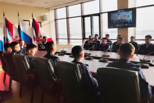 Кадеты Кызылского президентского училища познакомились с курсантами Военной академии войсковой противовоздушной обороны