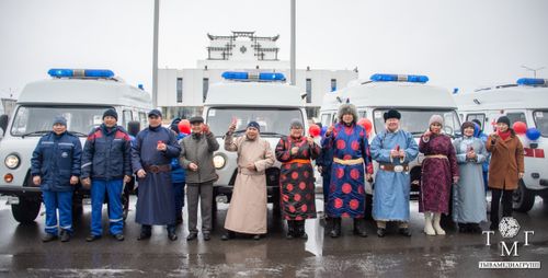 В Туву пригнали 10 новых карет скорой помощи