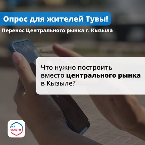 Жители Тувы могут принять участие в опросе по переносу центрального рынка