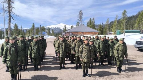 Кадеты Кызылского ПКУ осваивают горную подготовку в живописных «Ергаках»