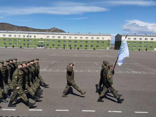 Курсанты ТувГУ приступили к подготовке для участия в военном параде