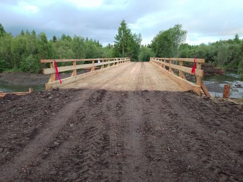 В Пий-Хемском районе завершена реконструкция моста через реку Ожу