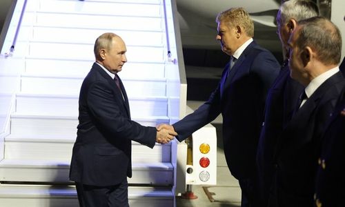 Анатолий Серышев сопровождает Владимира Путина в рабочей поездке в Новосибирскую область