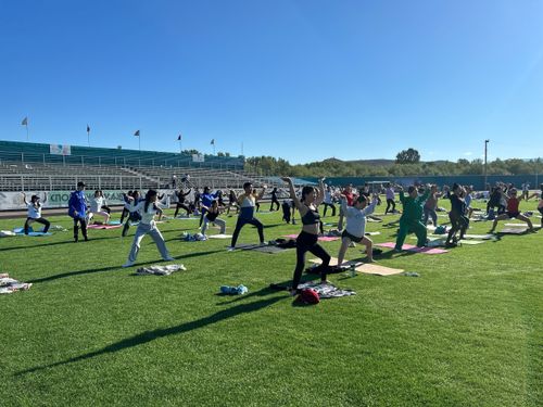 Единороссы Тувы поддержали Международный день йоги