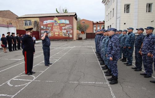 В Чеченскую республику отправился очередной сводный отряд МВД Тувы