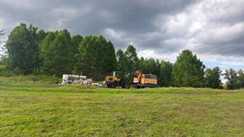 На озере Азас ликвидировали несанкционированную свалку