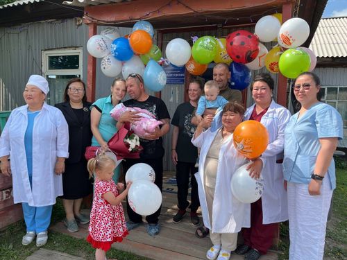 В Тоджинском районе прошла первая выписка новорожденного