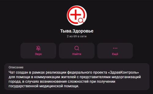 В Туве начал работу чат «Тыва. Здоровье»: жители смогут сообщать о проблемах с медпомощью