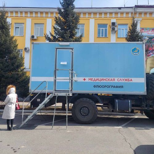 В центре Кызыла работает передвижная флюорография