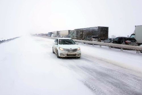 В Туве снегопад привел к смертельным ДТП