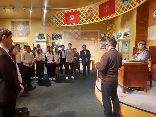 Кызылские студенты побывали на экскурсии в Национальном музее