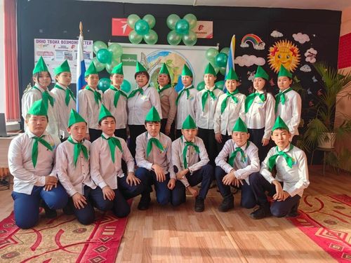 Школьники села Шекпээр вступили в ряды Клуба юных натуралистов