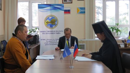 Общественная палата Тувы, Кызыльская епархия и Управление Камбы-Ламы подписали соглашение о сотрудничестве