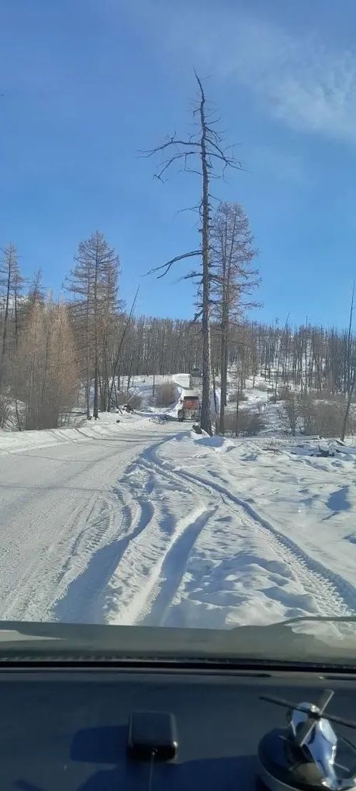 Предприятие помогло очистить дороги в селе Качык Эрзинского района