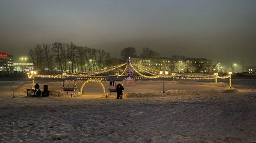 В столице Тувы открыли ледовый каток