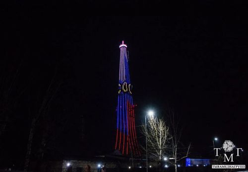 Телебашня в Кызыле включит подсветку в честь 95-летия отечественного телевещания