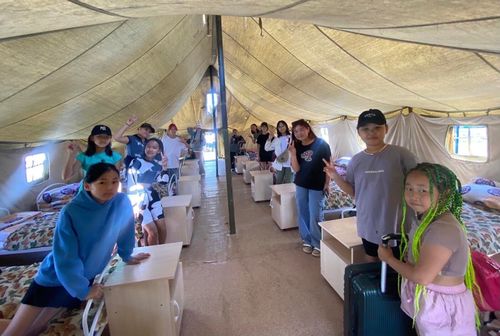 В Туве открылся первый палаточный лагерь