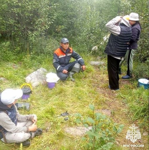 В Туве спасатели Службы ГО и ЧС нашли потерявшихся в лесу четырех человек