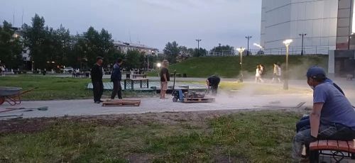 В Национальном музее проводятся работы по благоустройству территории в преддверии IV Международного буддийского форума