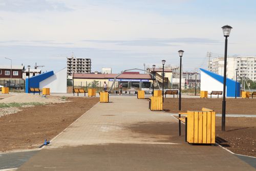 В Кызыле завершается строительство Аллеи медиков