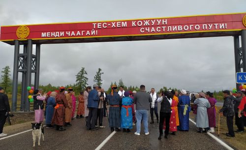 В Тес-Хемском районе открыли въездую стеллу