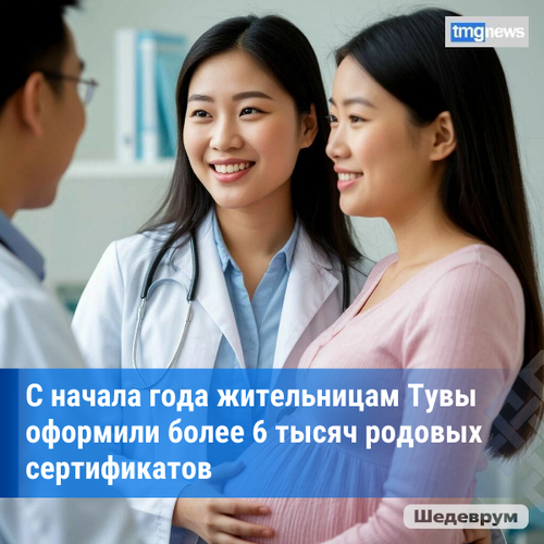 В Туве продолжается оформление родовых сертификатов в рамках нацпроекта «Семья»