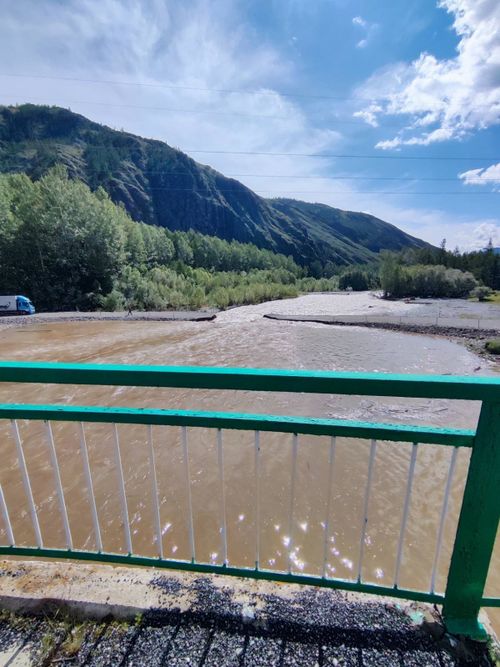В Туве размыло временный проезд на дороге Абакан — Ак-Довурак