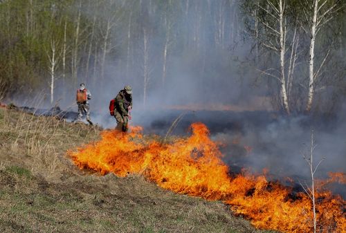 В Пий-Хемском районе ликвидировали степной пожар