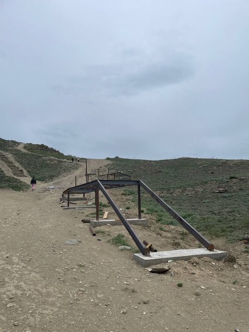 В Кызыле продолжается благоустройство горы Догээ