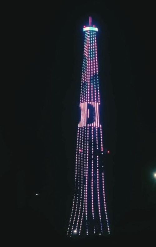 Кызылская телебашня включит праздничную иллюминацию в День Конституции