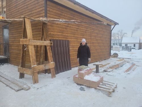 В Кызылском районе завершается строительство дома для фельдшера