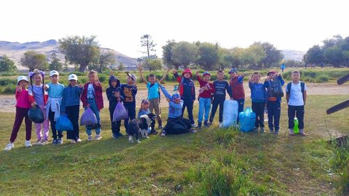 Школьники из Монгун-Тайгинского района заготовили 1,5 тонны сена