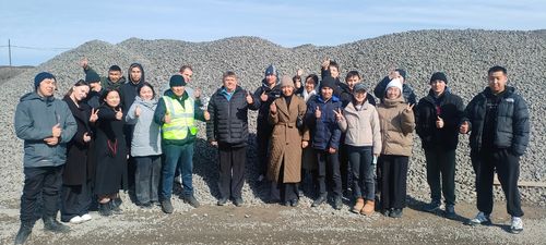 Студентов Кызылского транспортного техникума познакомили с работой асфальтобетонного и железобетонного заводов