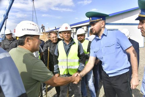 Глава Тувы проинспектировал реконструкцию пункта пропуска «Хандагайты» на границе с Монголией