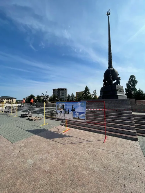 В столице Тувы ведется капитальный ремонт «Центра Азии»