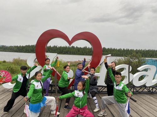 Ушу на берегу «Жемчужины Тувы»