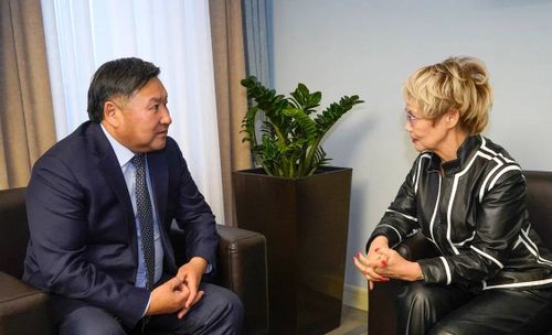 Глава Тувы встретился с сенатором Диной Оюн