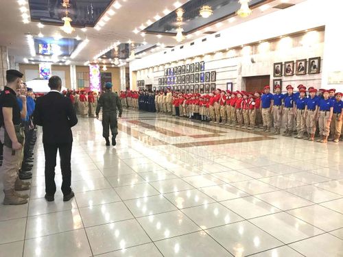 В Национальном театре Тувы прошла торжественная церемония посвящения в Юнармейцы