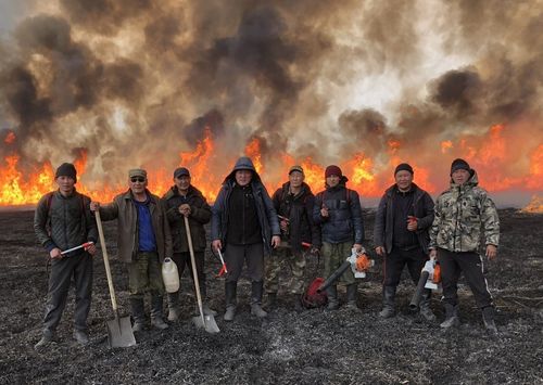 Өвүрде өрттү өжүрген