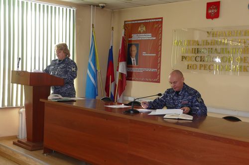 В Росгвардии Тувы подвели итоги контрольно-надзорных мероприятий по контролю за деятельностью подразделений охраны юридических лиц