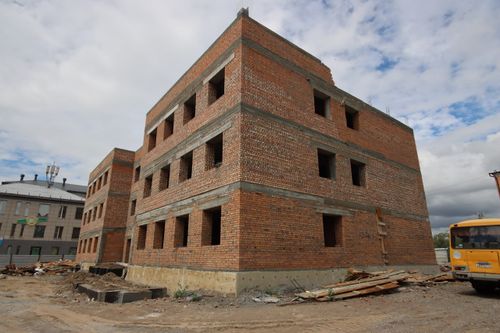 В Кызыле продолжается строительство нового здания Управления по вопросам миграции МВД