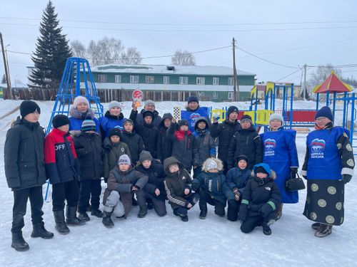 Юные жители Хову-Аксы приняли участие в национальных играх