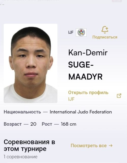 Дебютант из Тувы Кан-Демир Суге-Маадыр успешно выступил на международной арене