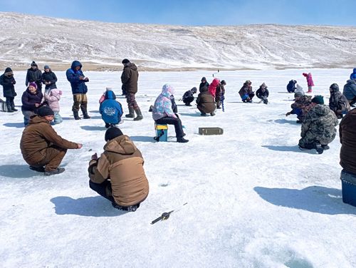 В Туве прошли соревнования по подледному лову рыб