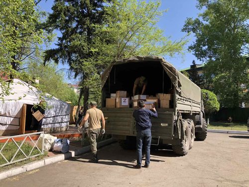 Тува отправила около 50 тонн гуманитарной помощи жителям Донбасса